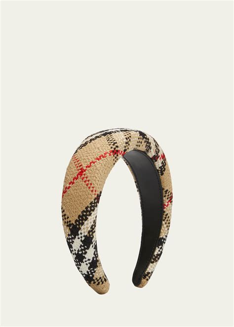 Shop Burberry Check Tweed Headband .